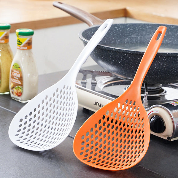 Long Handle Multi-Functional Kitchen Non-Slip Filter Scoop Large Size Noodle Colander Strainer Food Drainer - Shop N Save