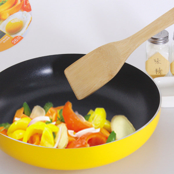 6 In 1 Wooden High Quality Bamboo Vintage Style Smooth Finished Polished Utensils Kitchen Essential Spatula Set Dinner Table Bamboo Cutlery Spoons Set With Sushi Mat