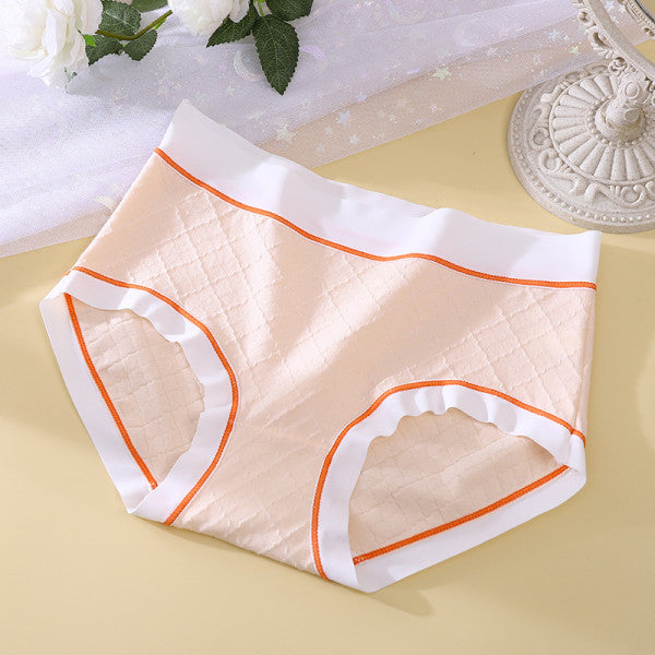 High Waist Women Underwear French Cut Panties Undergarments Breathable Soft Fabric Girls Lingerie - Skin - Shop N Save