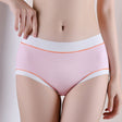 High Waist Women Underwear French Cut Panties Undergarments Breathable Soft Fabric Girls Lingerie - Light Pink - Shop N Save