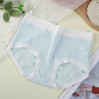 High Elastic Waist Embossed Pattern Women Underwear Undergarments French Cut Panties Girls Lingerie Inner Wear - Sky Blue - Shop N Save