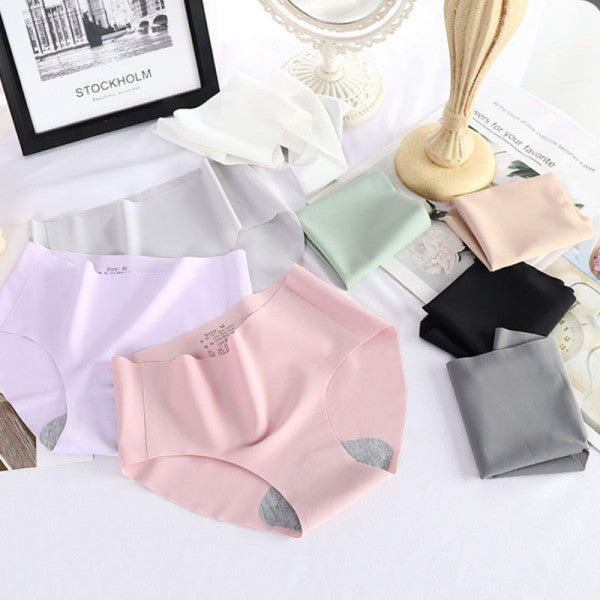 Stylish French Cut Panties Slim Seamless High Waist Soft Nylon Material Underwear's - Purple