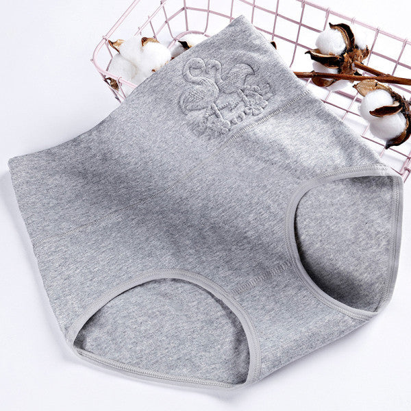 Ultimate Comfort High Waist Soft Breathable Elasticized Innerwear Women's Underwear - Gray - Shop N Save