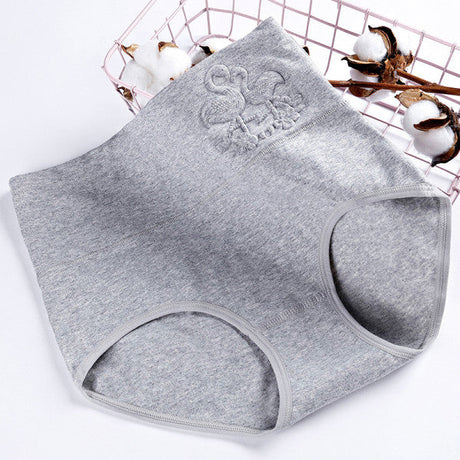 Ultimate Comfort High Waist Soft Breathable Elasticized Innerwear Women's Underwear - Gray - Shop N Save