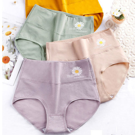 Floral Print High Waist Women's Underwear Soft Stylish and Comfortable Innerwear - Skin - Shop N Save