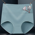 High Elastic Waist Underwear Briefs Women Undergarments Comfortable Summer Wear Panty - Ice Lake Blue - Shop N Save