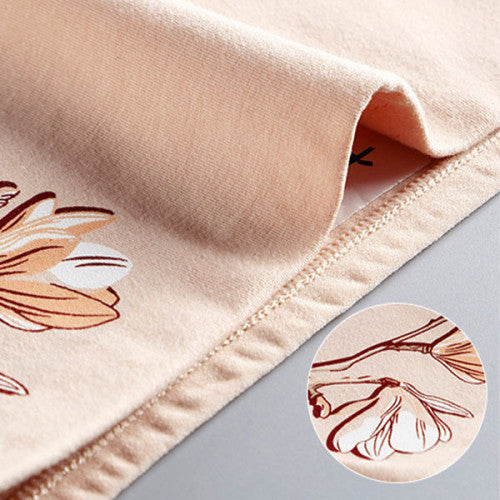 High Elastic Waist Underwear Briefs Women Undergarments Comfortable Summer Wear Panty - Bean Paste - Shop N Save