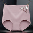 High Elastic Waist Underwear Briefs Women Undergarments Comfortable Summer Wear Panty - Bean Paste - Shop N Save