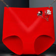 High Elastic Waist Underwear Briefs Women Undergarments Comfortable Summer Wear Panty - Red - Shop N Save