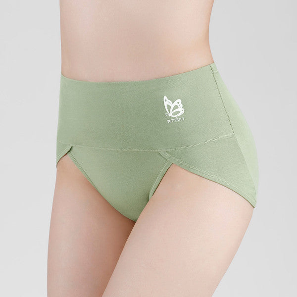Comfy Cotton Blends Normal Fit Elastic Closure Stylish Women's Underwear - Light Green - Shop N Save