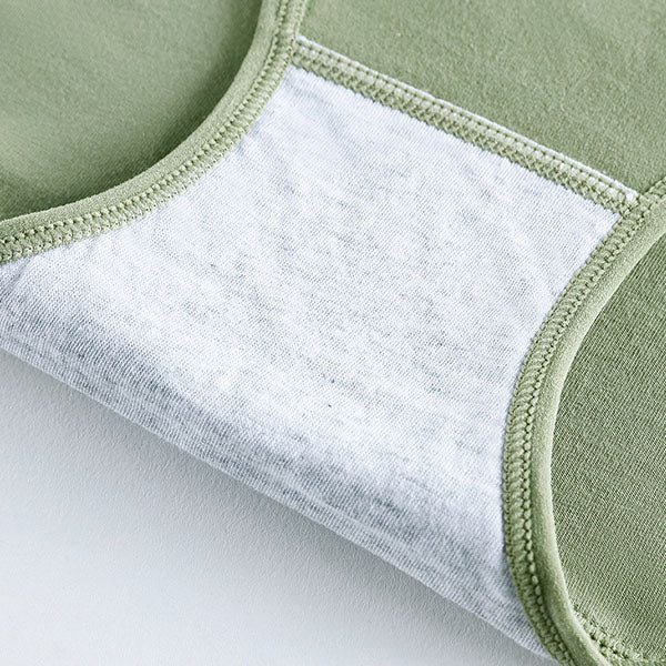 Comfy Cotton Blends Normal Fit Elastic Closure Stylish Women's Underwear - Light Green - Shop N Save