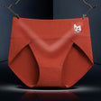 Comfy Cotton Blends Normal Fit Elastic Closure Stylish Women's Underwear - Orange Red - Shop N Save