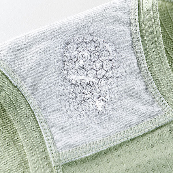 Stay Comfy and Chic with Cotton Blend Elastic Waist Hipster Panties Underwear For Women - Light Green - Shop N Save