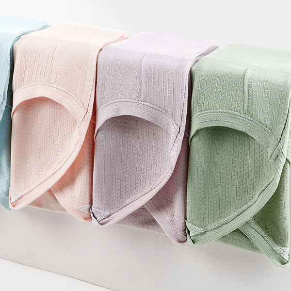 Stay Comfy and Chic with Cotton Blend Elastic Waist Hipster Panties Underwear For Women - Skin - Shop N Save