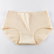 Stay Comfy and Chic with Cotton Blend Elastic Waist Hipster Panties Underwear For Women - Skin - Shop N Save