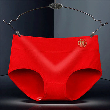 Stylish Red Cotton Hipster Underwear Comfortable Elastic Waist Women's Trendy Innerwear - Shop N Save