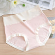 Comfortable Women's High Waist Brief Elastic Closure Soft Cotton Blends Underwear - Light Pink - Shop N Save