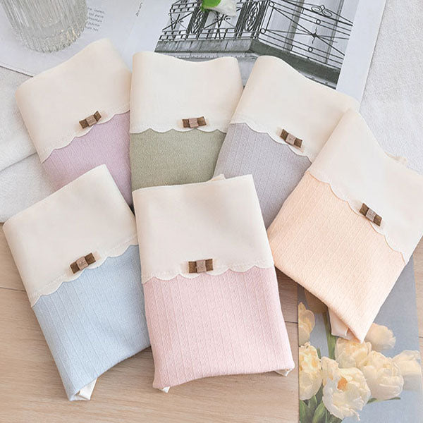 Comfortable Women's High Waist Brief Elastic Closure Soft Cotton Blends Underwear - Light Green - Shop N Save