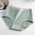 Stylish Two Tone Elastic Waist Hipster Women's Cotton Blend Underwear - Green - Shop N Save
