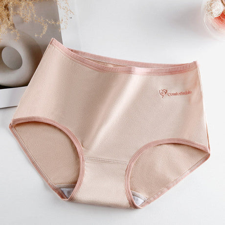 Stylish Two Tone Elastic Waist Hipster Women's Cotton Blend Underwear - Skin - Shop N Save