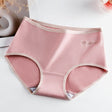 Stylish Two Tone Elastic Waist Hipster Women's Cotton Blend Underwear - Pink - Shop N Save