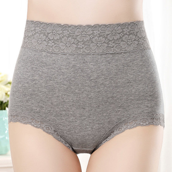 Flawless Lace High Waist Brief Stylish Soft and Comfortable Women's Underwear - Gray - Shop N Save