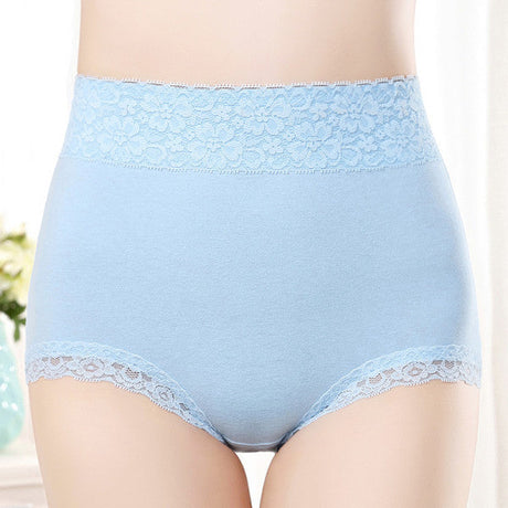 Flawless Lace High Waist Brief Stylish Soft and Comfortable Women's Underwear - Light Blue - Shop N Save