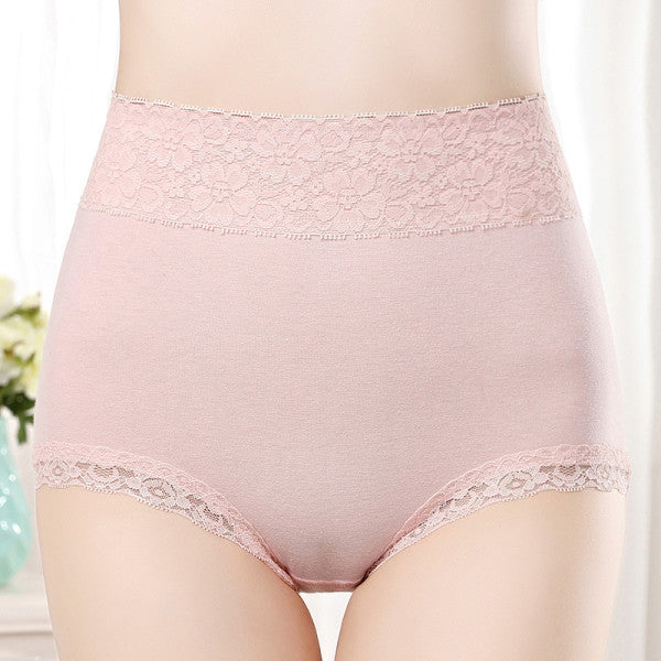Flawless Lace High Waist Brief Stylish Soft and Comfortable Women's Underwear - Pink - Shop N Save
