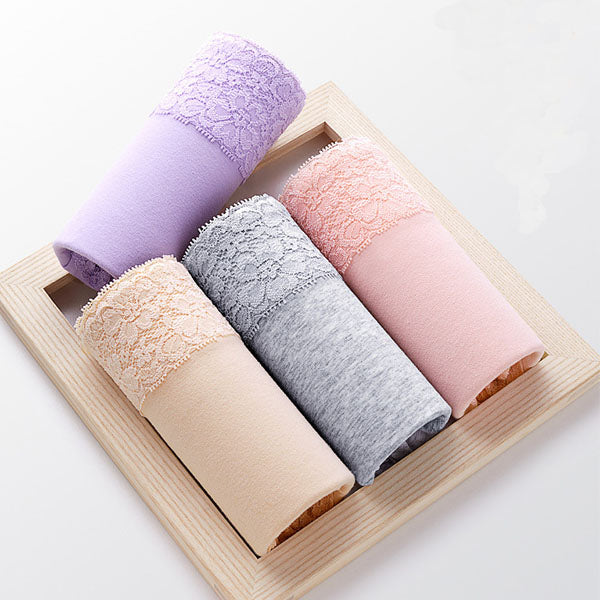 Flawless Lace High Waist Brief Stylish Soft and Comfortable Women's Underwear - Light Purple - Shop N Save