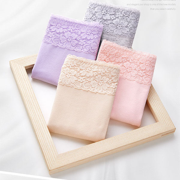 Flawless Lace High Waist Brief Stylish Soft and Comfortable Women's Underwear - Light Purple - Shop N Save