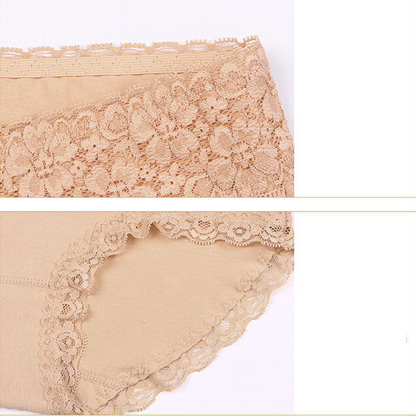 Flawless Lace High Waist Brief Stylish Soft and Comfortable Women's Underwear - Skin - Shop N Save