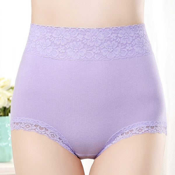 Flawless Lace High Waist Brief Stylish Soft and Comfortable Women's Underwear - Light Purple - Shop N Save