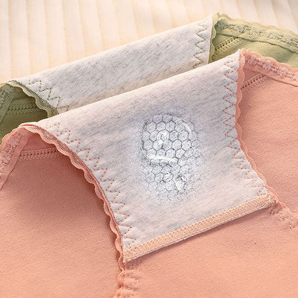 Floral Lace High Waist Briefs Stylish Soft Fabric Women's Underwear - Skin - Shop N Save