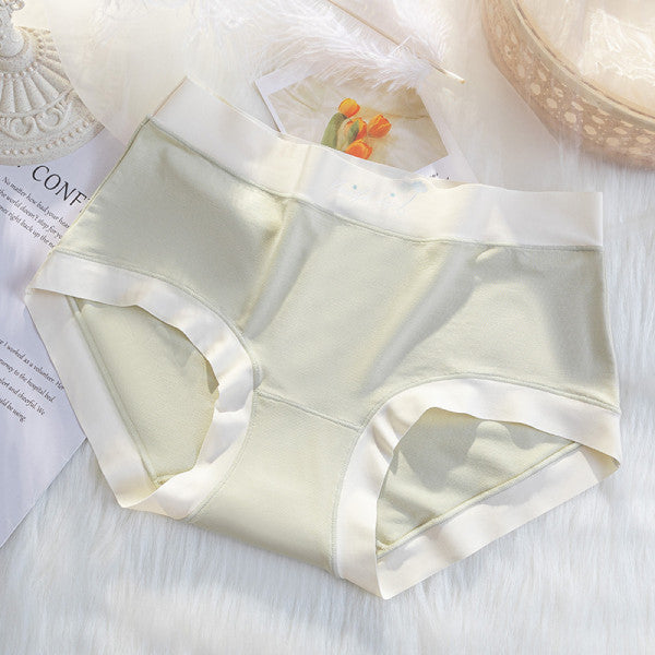 Elastic Waist Two Tone Hipster Panty Women's Innerwear Spandex Underwear's - Light Green - Shop N Save