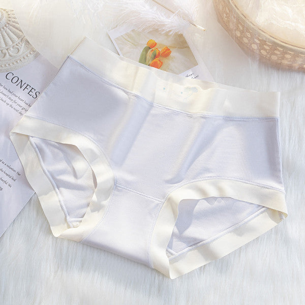 Elastic Waist Two Tone Hipster Panty Women's Innerwear Spandex Underwear's - Light Blue - Shop N Save