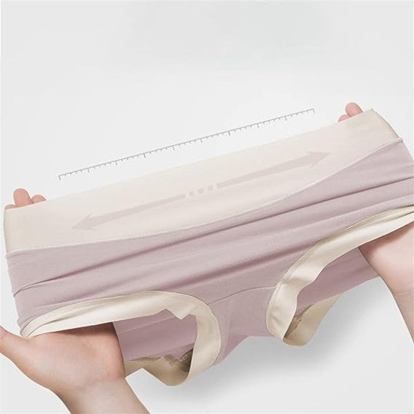 Elastic Waist Two Tone Hipster Panty Women's Innerwear Spandex Underwear's - Light Yellow - Shop N Save