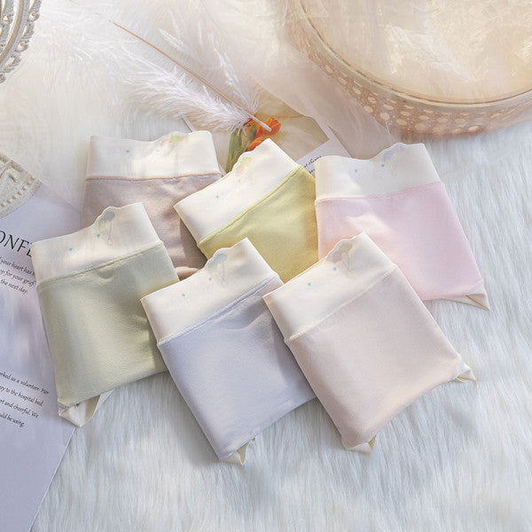 Elastic Waist Two Tone Hipster Panty Women's Innerwear Spandex Underwear's - Apricot - Shop N Save