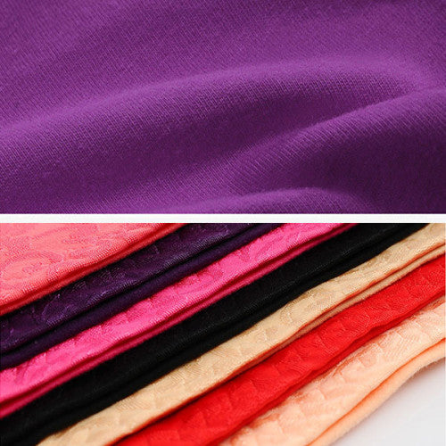 Floral Embossed Print High Elastic Waist Underwear Women Summer Wear Inner Soft Comfy Fabric Women's Panty - Light Purple - Shop N Save