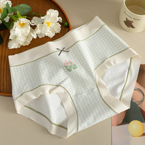 Bow Patched Cotton Hipsters Trendy Women's Underwear Collection with Soft Fabric & Elastic Waist - Multi Color - Shop N Save