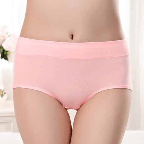 Stylish Hipster Panties Soft Breathable Underwear For Girls Cotton Blends Elastic Fitting Panty - Light Pink - Shop N Save
