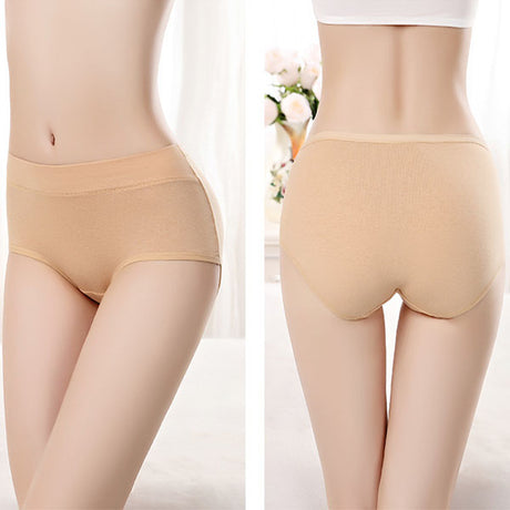 Stylish Hipster Panties Soft Breathable Underwear For Girls Cotton Blends Elastic Fitting Panty - Light Yellow - Shop N Save