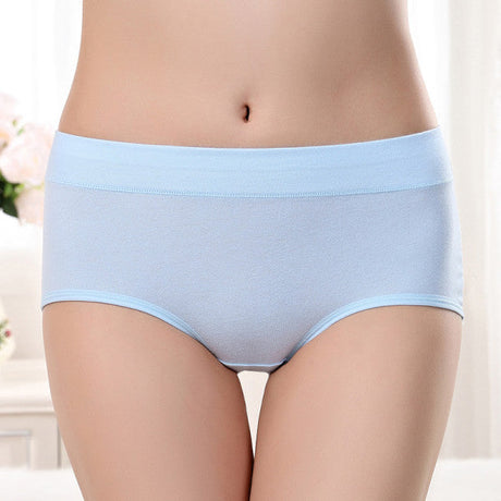Stylish Hipster Panties Soft Breathable Underwear For Girls Cotton Blends Elastic Fitting Panty - Light Blue - Shop N Save