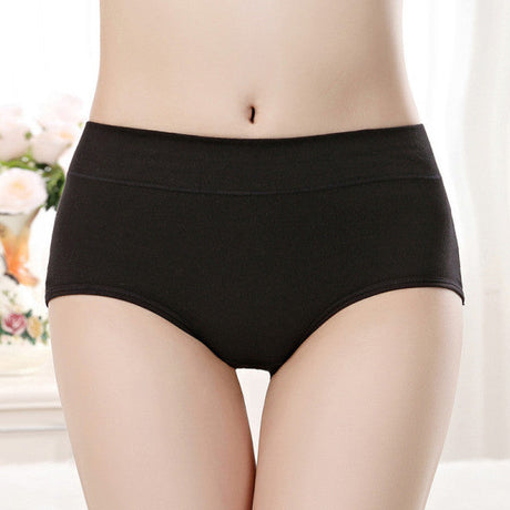 Stylish Hipster Panties Soft Breathable Underwear For Girls Cotton Blends Elastic Fitting Panty - Black - Shop N Save