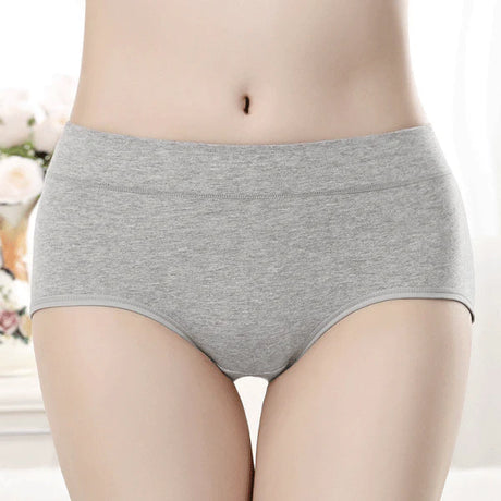 Stylish Hipster Panties Soft Breathable Underwear For Girls Cotton Blends Elastic Fitting Panty - Gray - Shop N Save