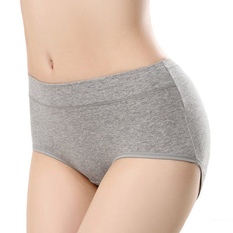 Stylish Hipster Panties Soft Breathable Underwear For Girls Cotton Blends Elastic Fitting Panty - Gray - Shop N Save