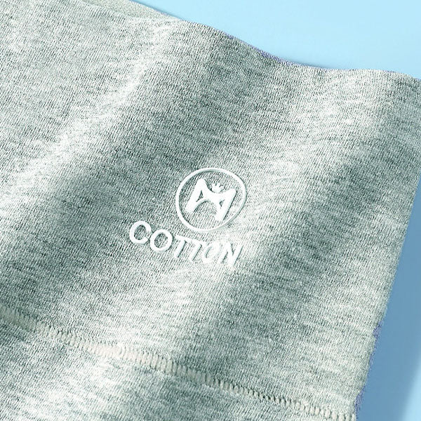 Stylish High Waist Brief Underwear Soft Summer Fabric Elastic Closure Mesh Pattern Underwear - Light Blue - Shop N Save