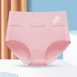 Stylish High Waist Brief Underwear Soft Summer Fabric Elastic Closure Mesh Pattern Underwear - Pink - Shop N Save