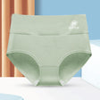 Stylish High Waist Brief Underwear Soft Summer Fabric Elastic Closure Mesh Pattern Underwear - Light Green - Shop N Save