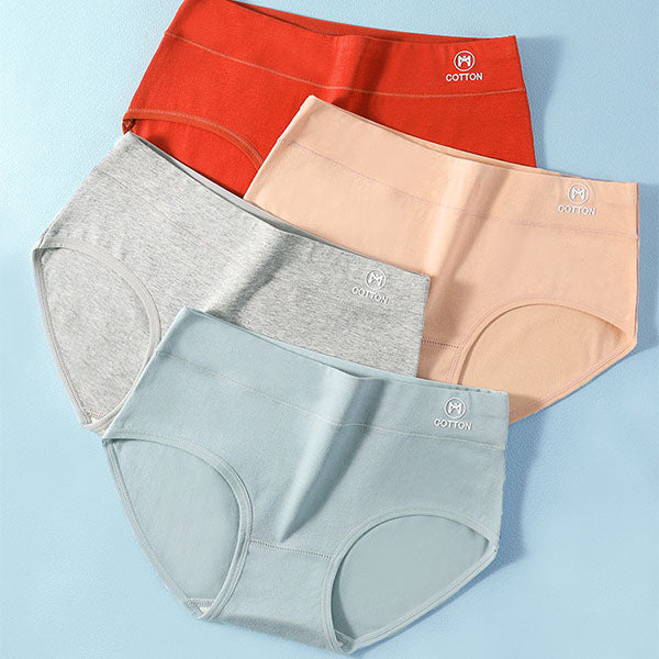 Stylish High Waist Brief Underwear Soft Summer Fabric Elastic Closure Mesh Pattern Underwear - Light Green - Shop N Save