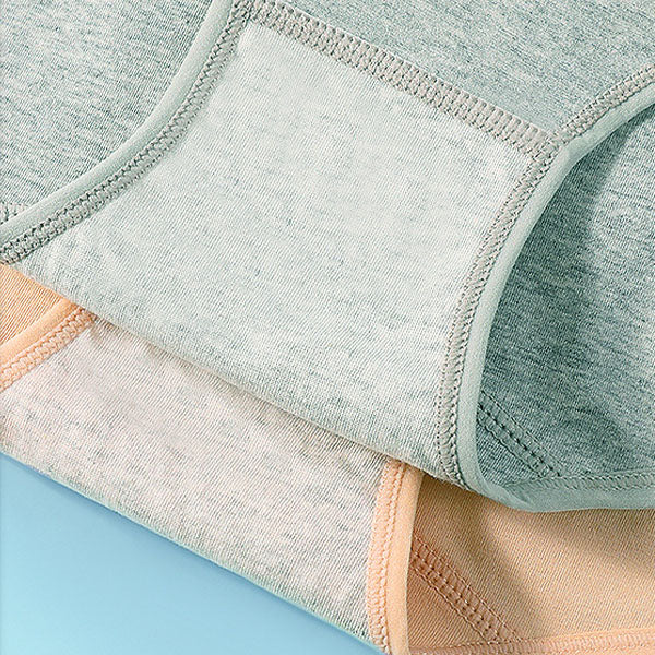 Stylish High Waist Brief Underwear Soft Summer Fabric Elastic Closure Mesh Pattern Underwear - Skin - Shop N Save